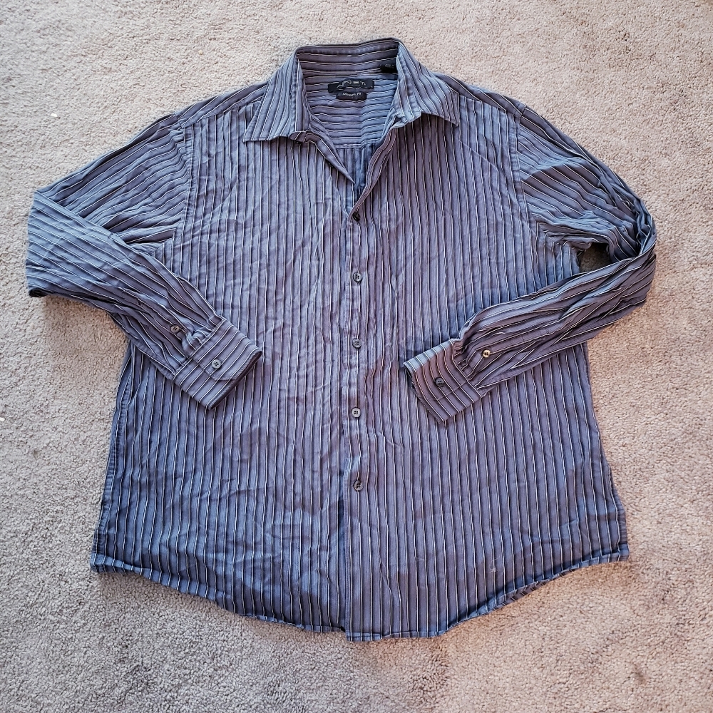 4 for $20 Men's Striped Dress Shirt